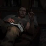 Abby đọc sách City of Thieves trong The Last of Us Part 2 Remastered