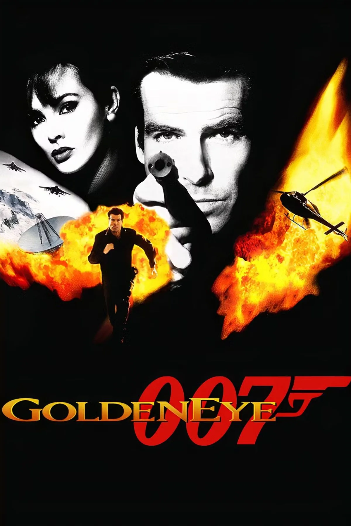 Ảnh bìa game GoldenEye 007 trên hệ máy Nintendo 64, tựa game FPS kinh điển định hình thể loại.
