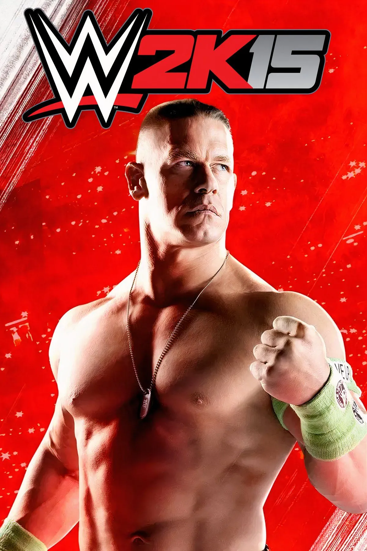 Ảnh bìa game WWE 2K15 với John Cena và Roman Reigns, đánh dấu một kỷ nguyên mới nhưng mờ nhạt của series