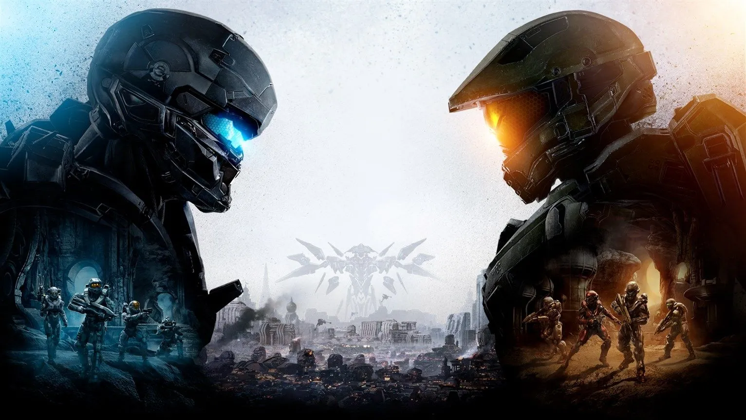 Ảnh bìa Halo 5 Guardians biểu tượng Spartan