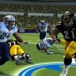 Ảnh chụp màn hình gameplay Madden 09 trên Xbox 360, minh họa phiên bản đặc biệt