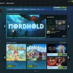 Ảnh động minh họa giao diện Steam Store mới với tính năng tìm kiếm và khám phá game được cải tiến