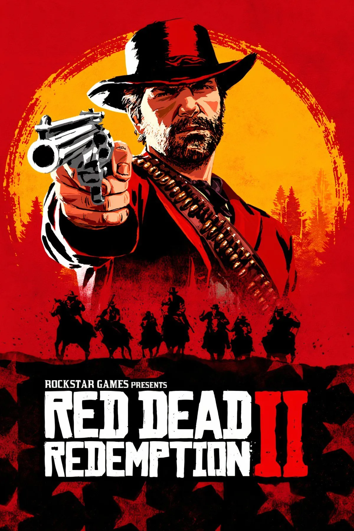 Arthur Morgan cưỡi ngựa trong khung cảnh miền Tây rộng lớn của Red Dead Redemption 2