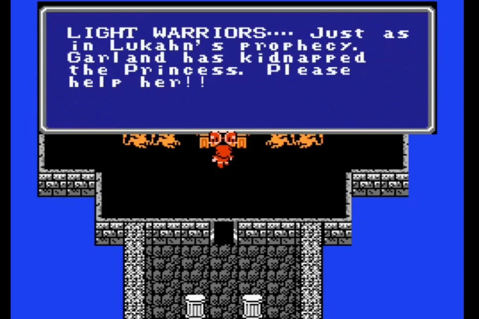 Bắt đầu nhiệm vụ trong Final Fantasy NES