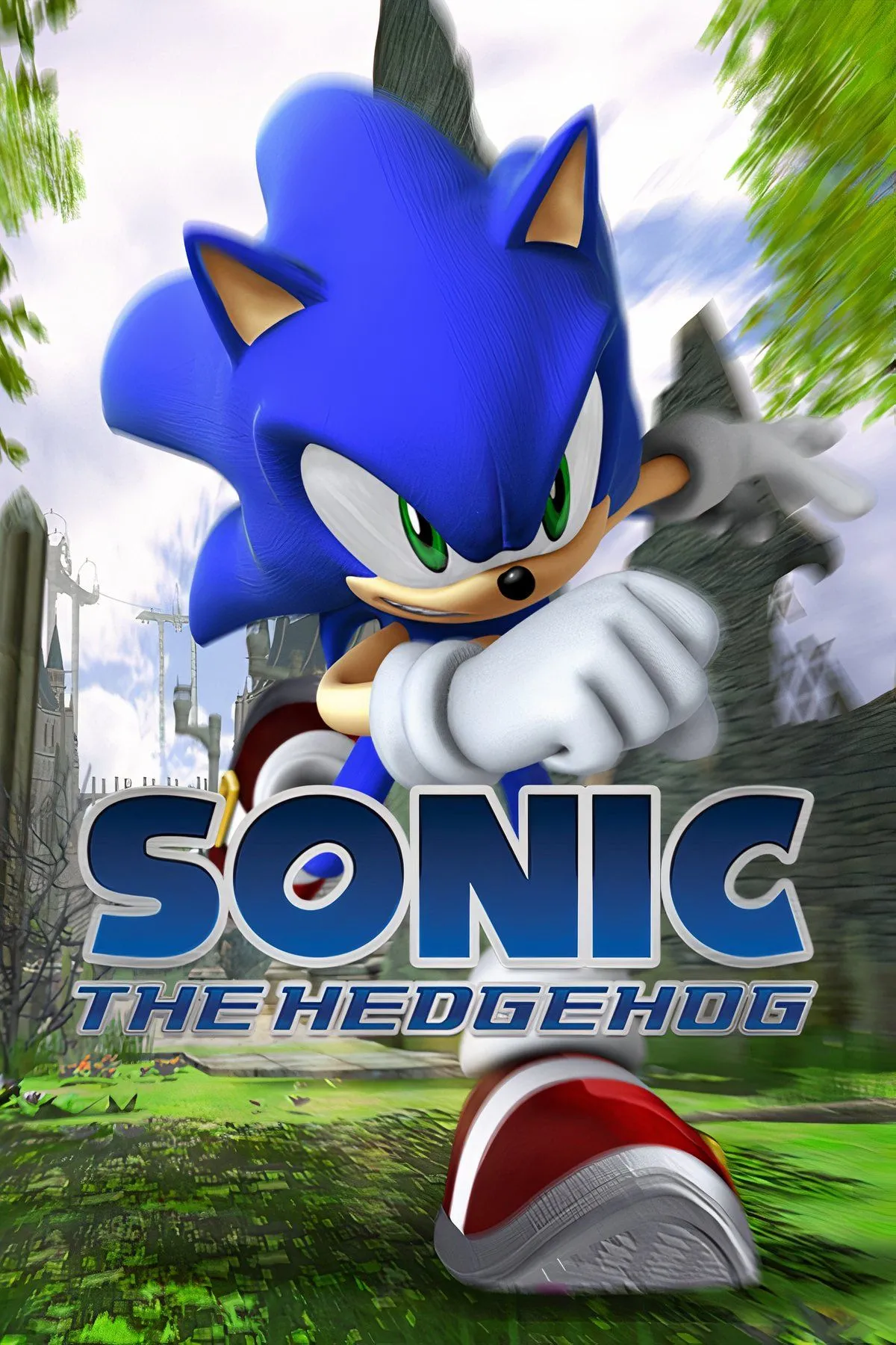 Bìa album nhạc nền và các nhân vật chính của Sonic the Hedgehog (2006)