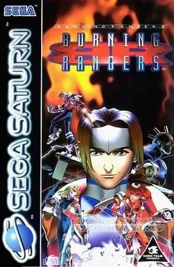 Bìa đĩa game Burning Rangers của Sonic Team trên hệ máy Sega Saturn