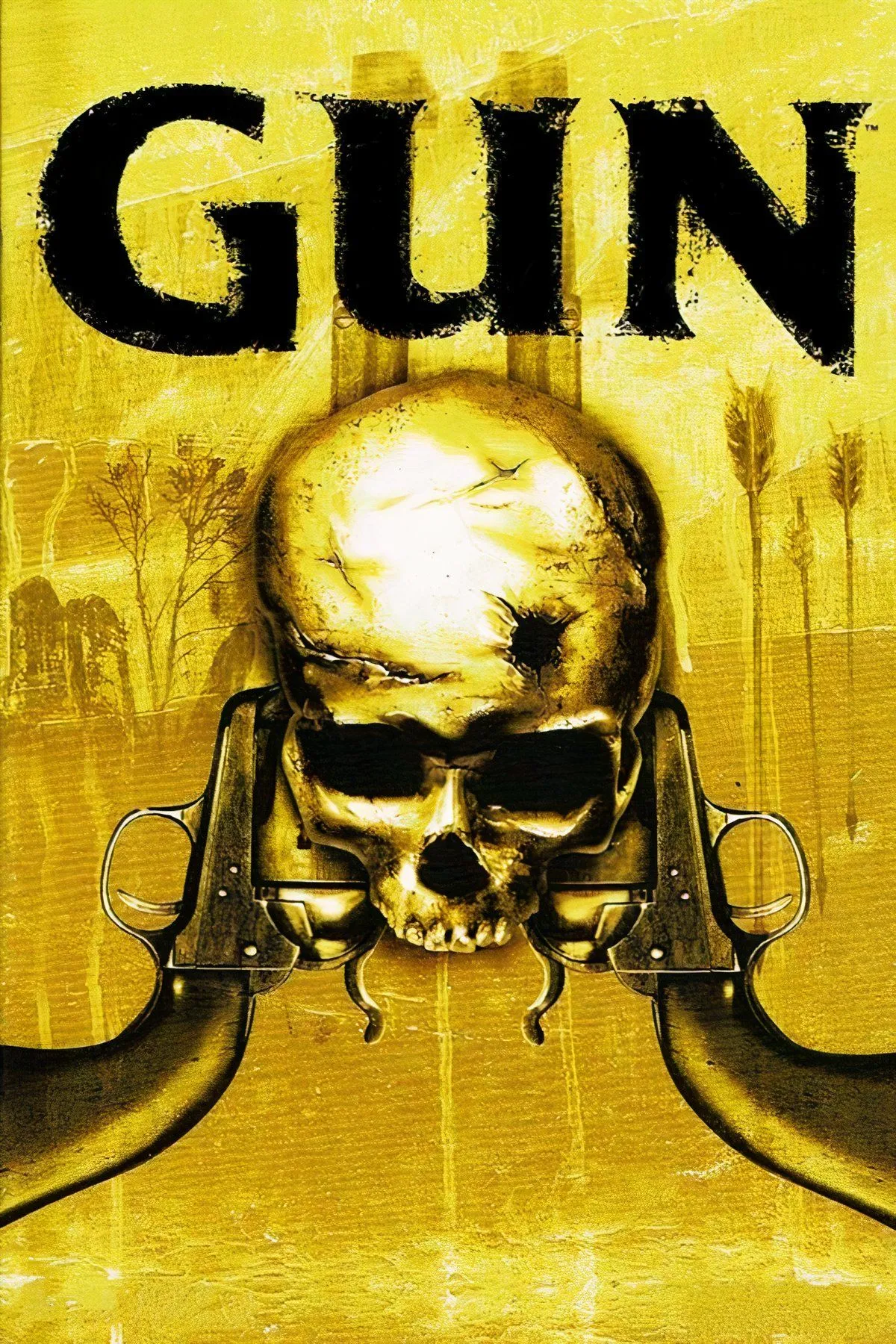 Bìa game Gun với hình ảnh nhân vật chính Colton, biểu tượng cho tựa game hành động Viễn Tây kinh điển.