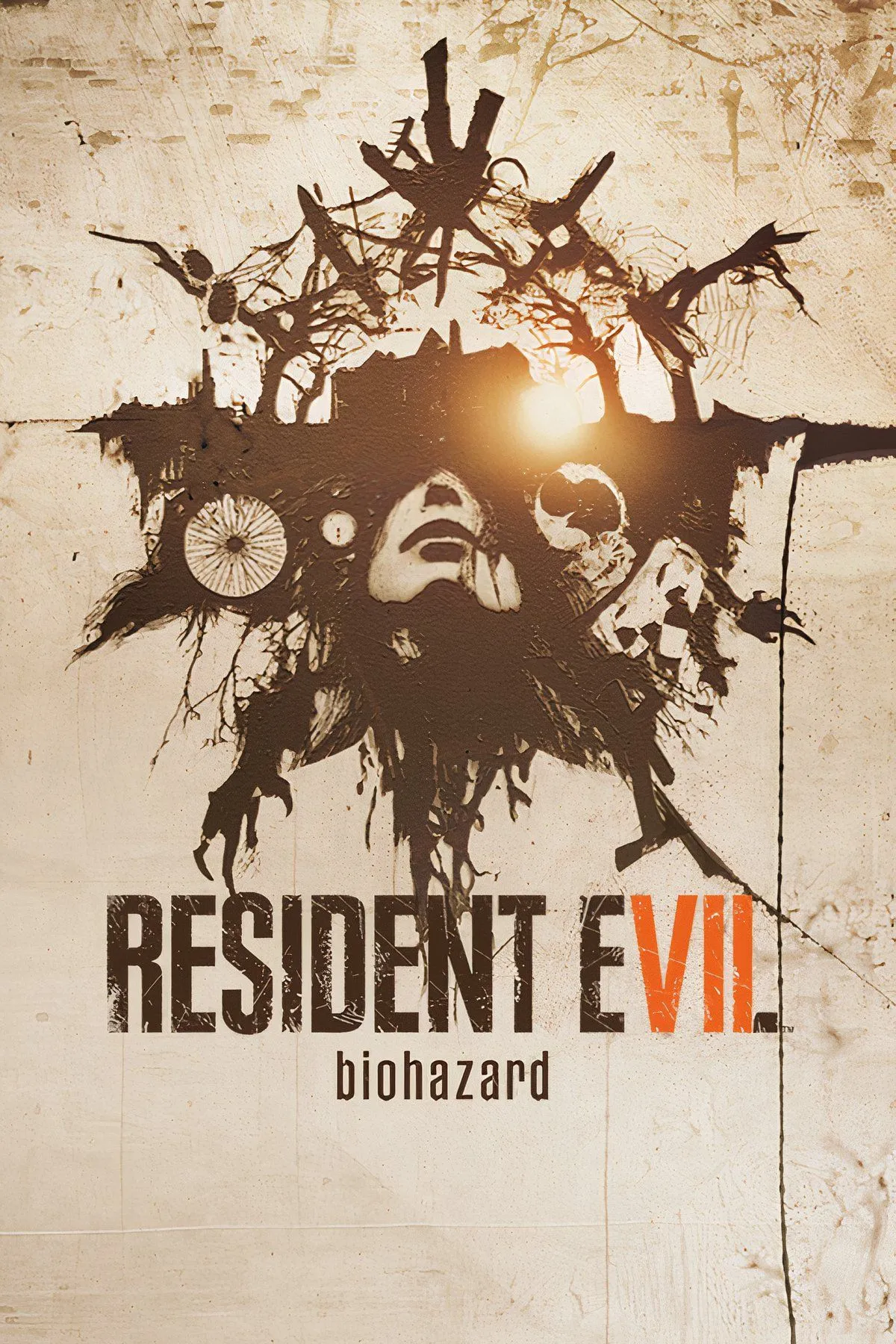 Bìa game Resident Evil 7: Biohazard, đánh dấu sự trở lại của nỗi kinh hoàng và phong cách kinh dị sinh tồn.