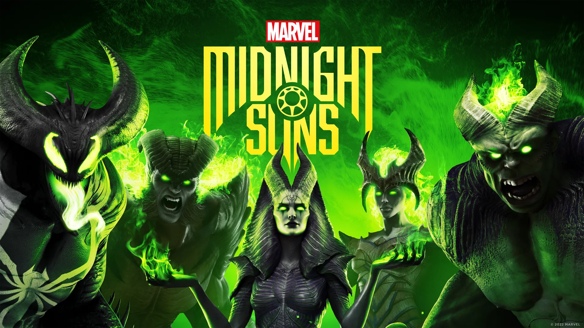 Bìa nghệ thuật phiên bản Legendary Edition của game Marvel's Midnight Suns
