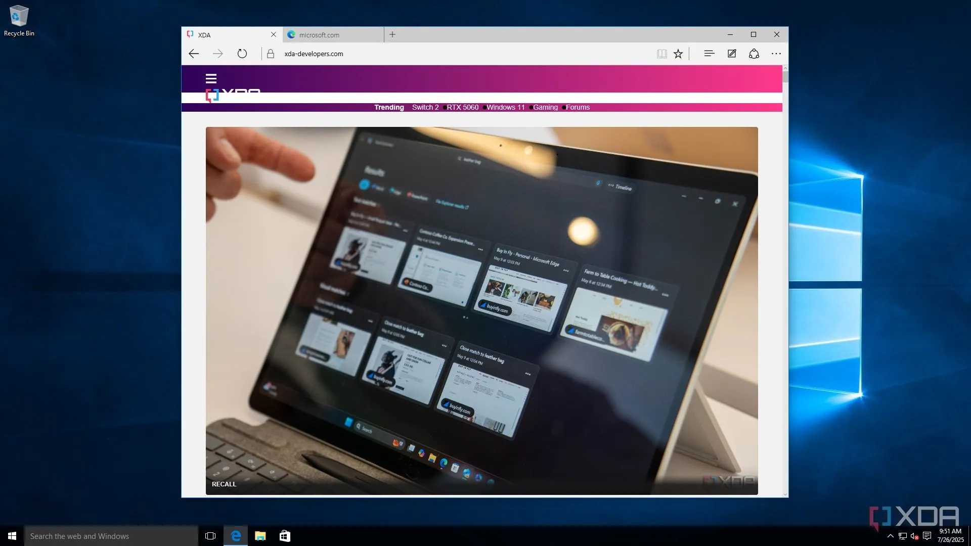 Biểu tượng trình duyệt Microsoft Edge phiên bản gốc dựa trên EdgeHTML