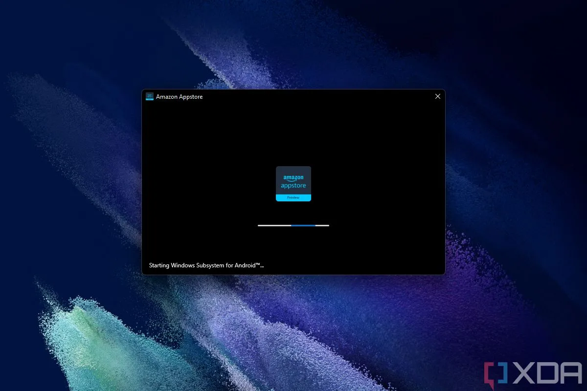 Biểu tượng Windows Subsystem for Android (WSA) trên Windows minh họa vấn đề hiệu suất khởi động