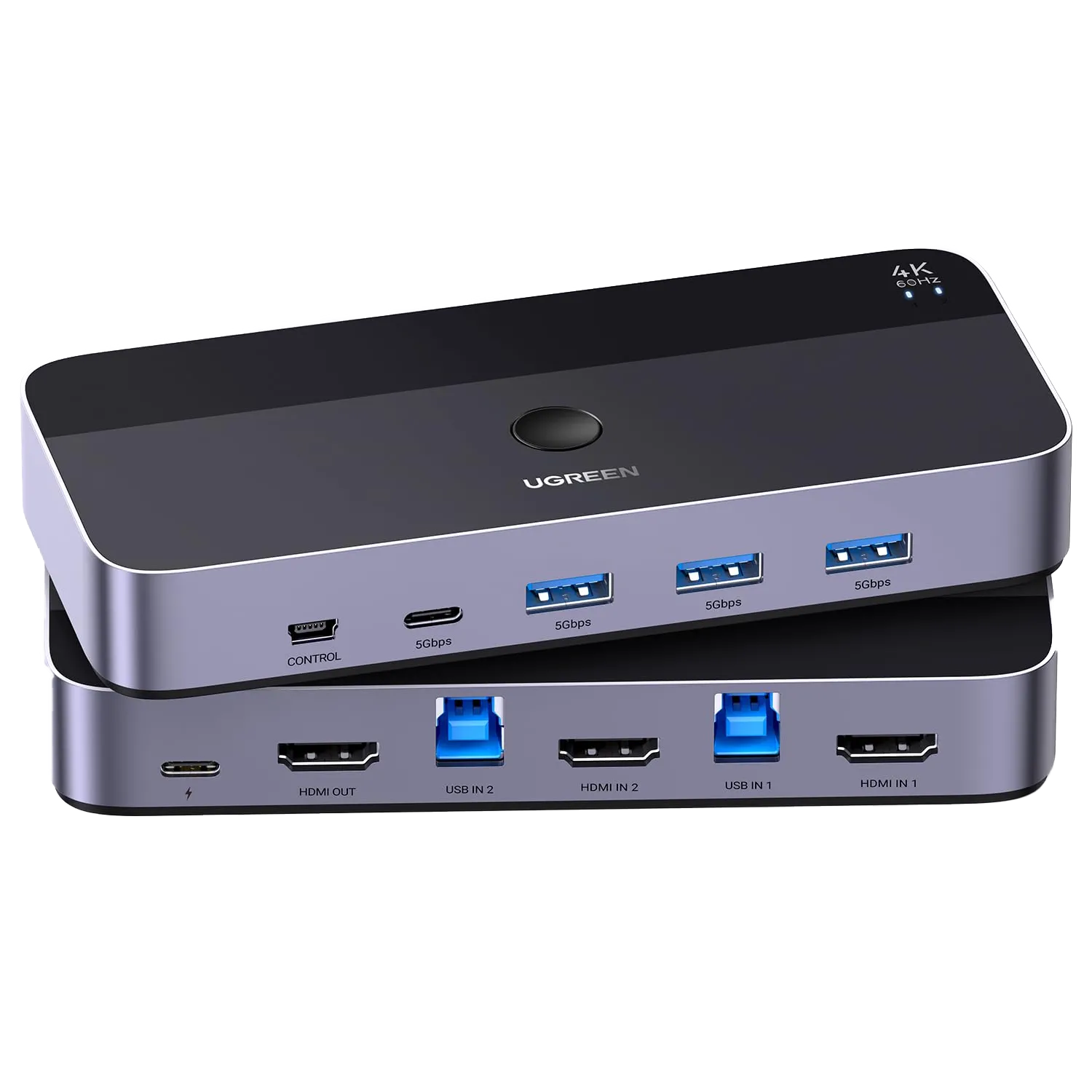 Bộ chuyển mạch KVM USB 3.0 của Ugreen giúp kết nối một bộ bàn phím, chuột và màn hình cho nhiều máy tính trong home lab