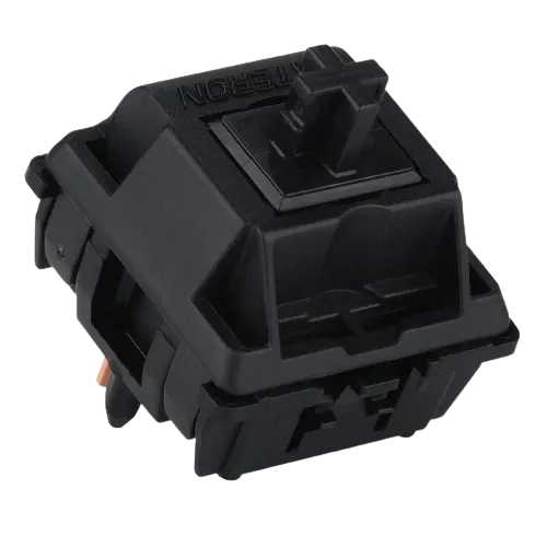 Bộ key switch Gateron Oil King màu đen, mang lại cảm giác gõ mượt mà và cao cấp cho bàn phím cơ