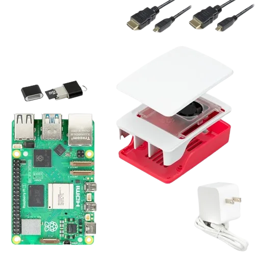 Bộ khởi động CanaKit Raspberry Pi 5 bao gồm bo mạch 8GB và phụ kiện