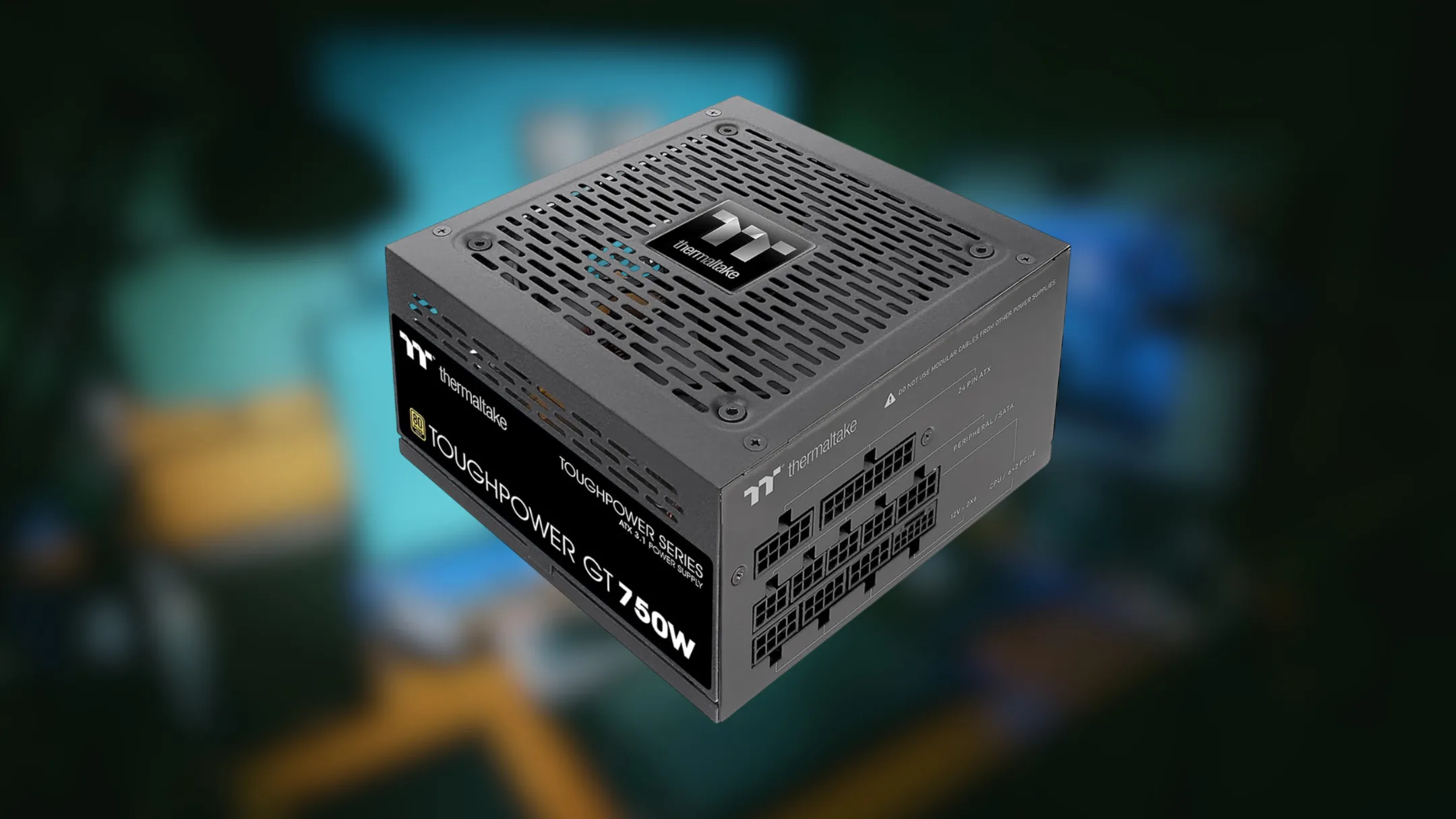 Các cổng kết nối và dây cáp của bộ nguồn Thermaltake Toughpower GT 750W