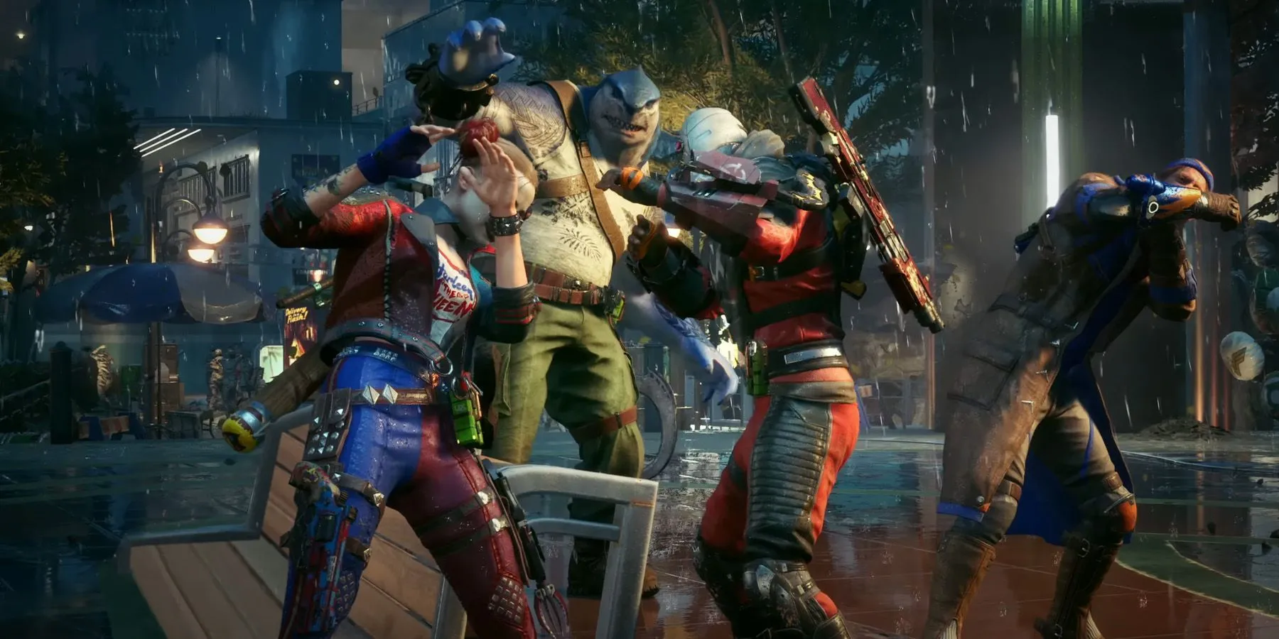 Các thành viên Suicide Squad co rúm khi Superman xuất hiện trong trailer game