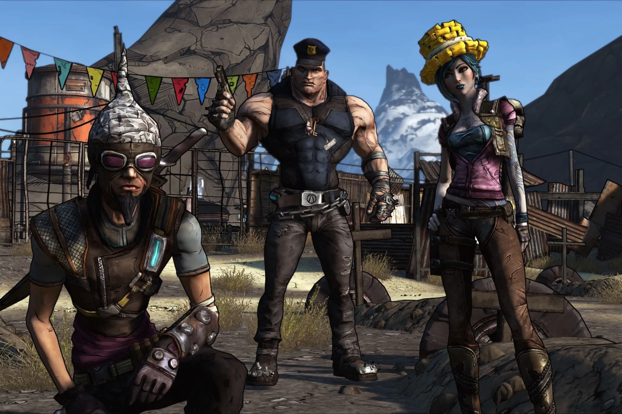 Các Thợ Săn Hầm Mộ của Borderlands gốc với mũ kỳ lạ