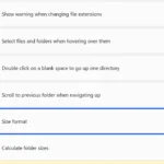 Cài đặt tùy chỉnh định dạng hiển thị kích thước tệp trong Files app.