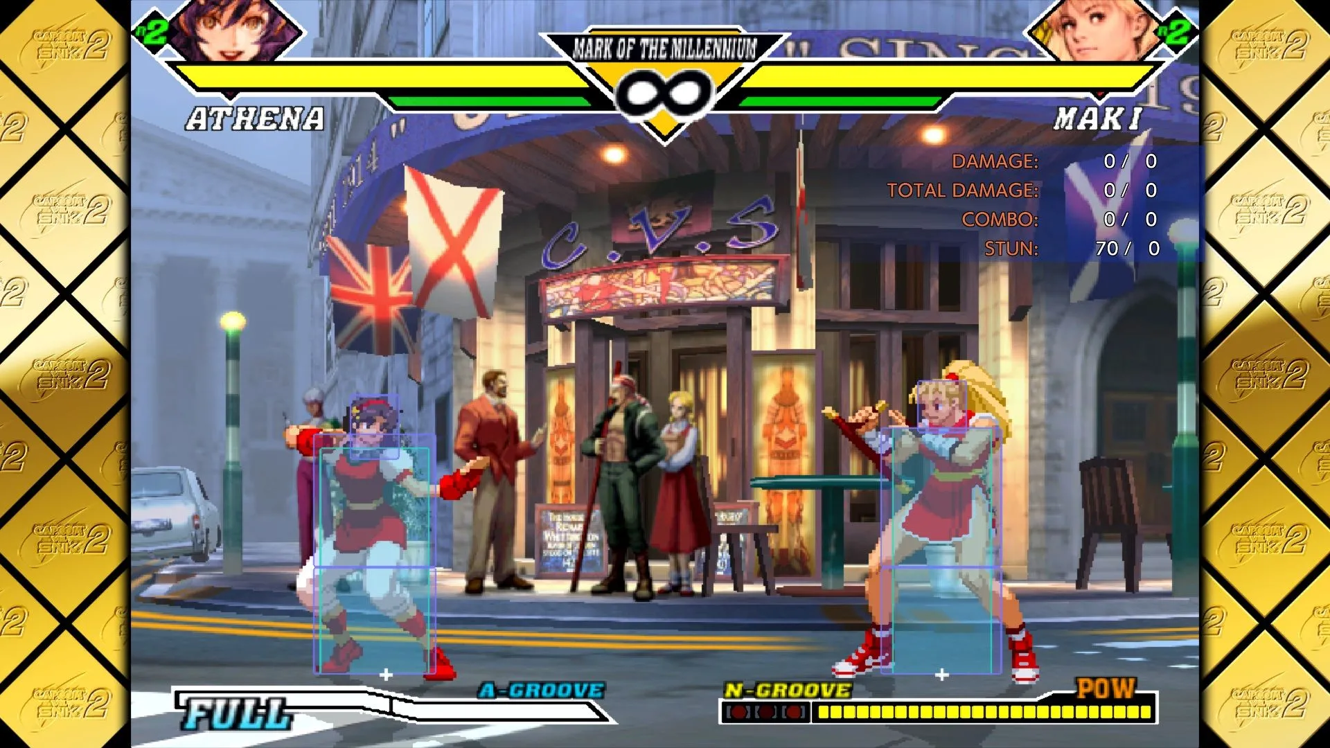 Cảnh chiến đấu dữ dội trong Capcom Fighting Collection 2, thể hiện đồ họa và hiệu ứng chiêu thức