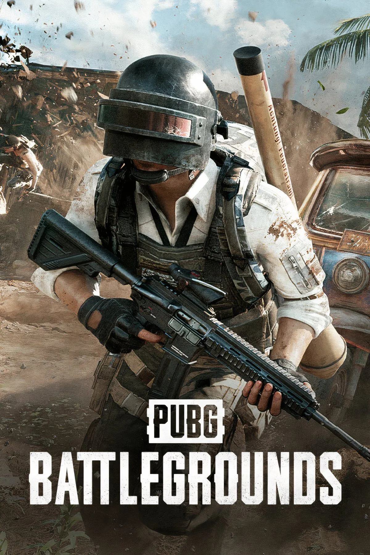 Cảnh chiến đấu hoành tráng trong PUBG: Battlegrounds với nhiều người chơi và phương tiện