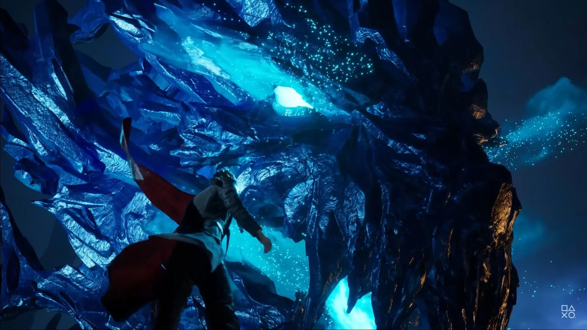 Cảnh chiến đấu hoành tráng từ tựa game hành động Lost Soul Aside, thể hiện đồ họa và phong cách chiến đấu ấn tượng, lấy cảm hứng từ Final Fantasy và Devil May Cry.