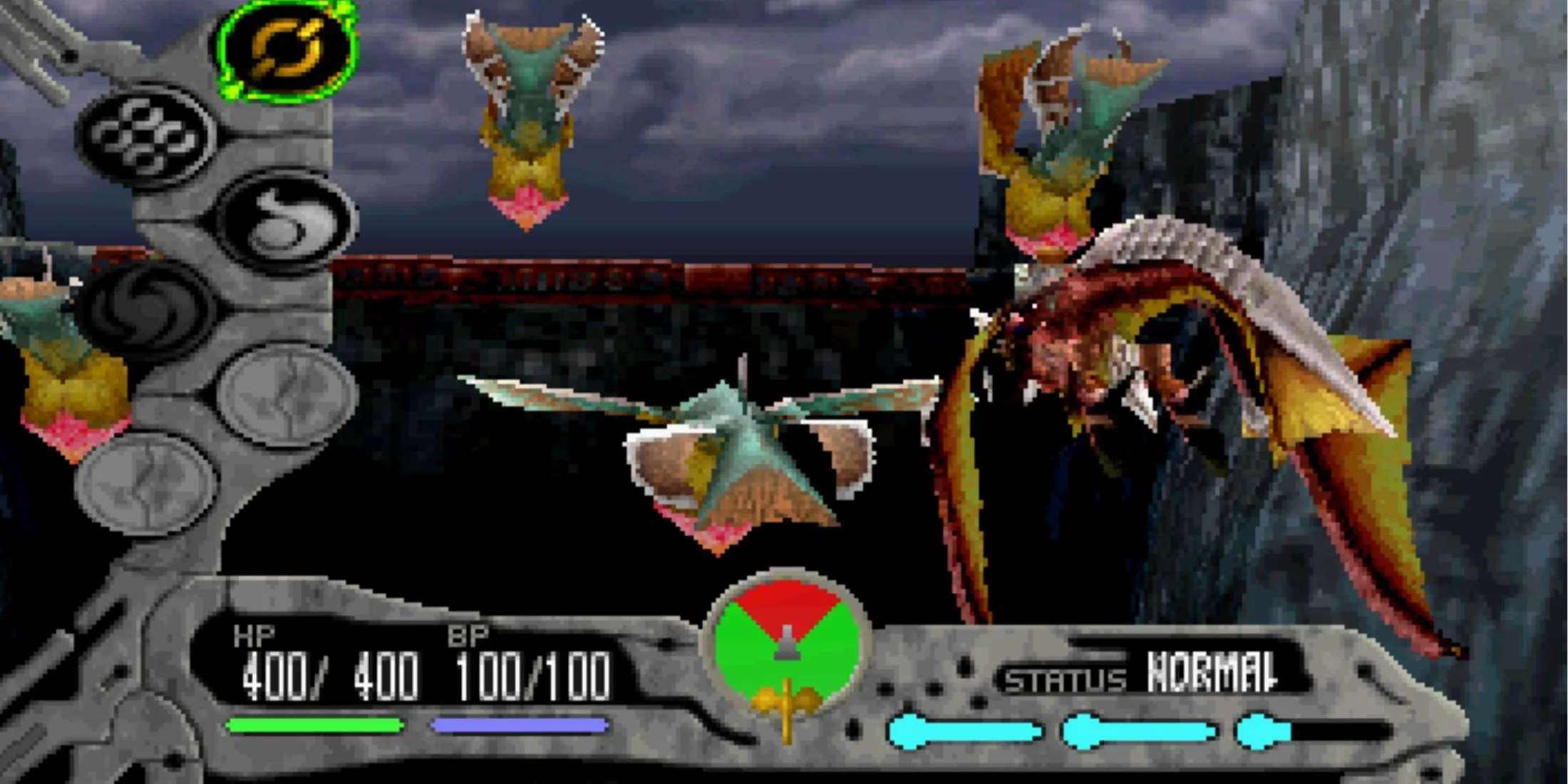 Cảnh quay cinematic trong game Panzer Dragoon Saga của Team Andromeda