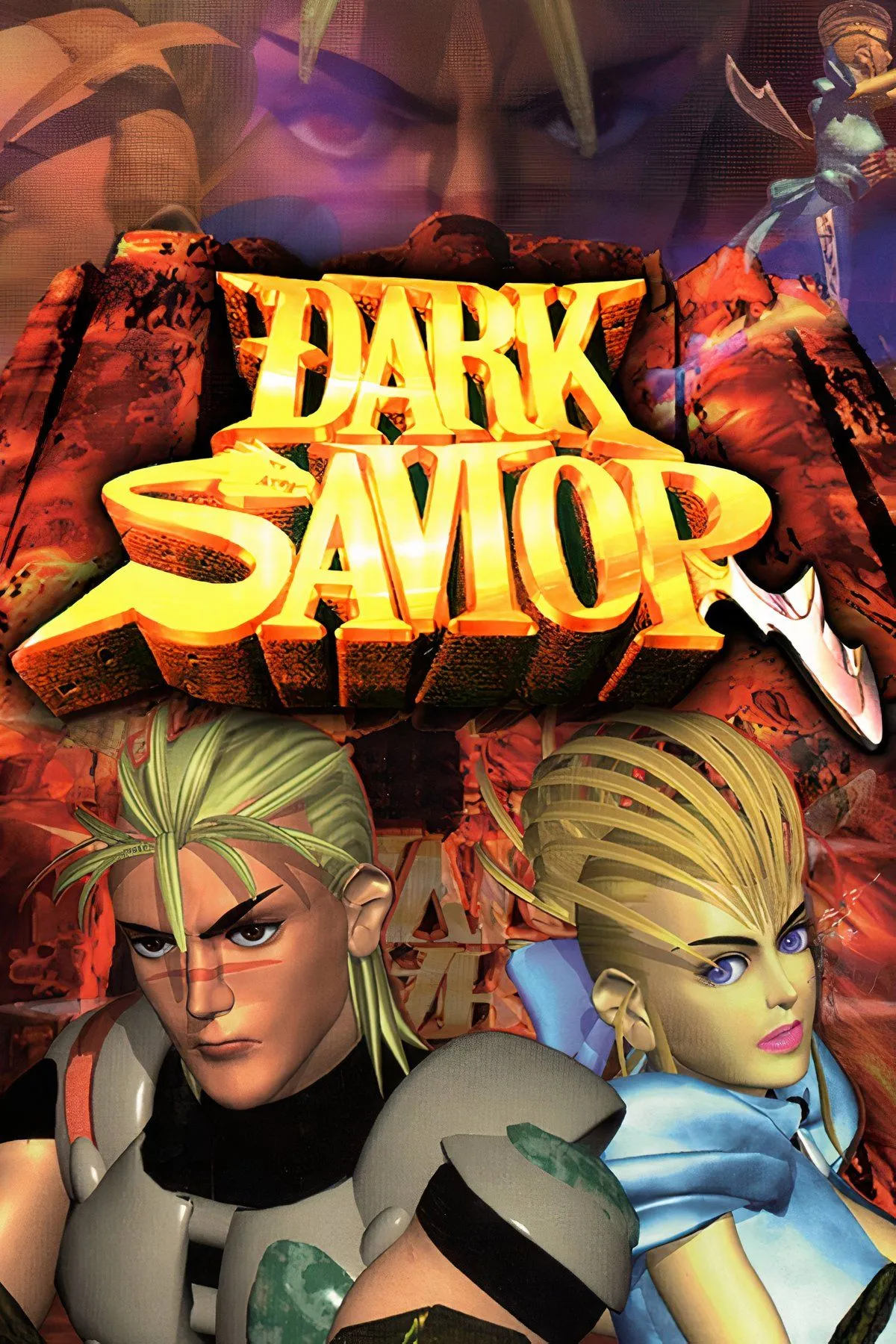 Cảnh quay đồ họa và nhân vật trong game Dark Savior đầy tham vọng của Sega Saturn