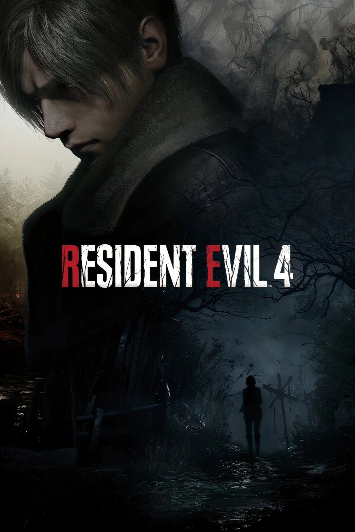 Cảnh trong game Resident Evil 4 Remake với Leon S. Kennedy trong môi trường kinh dị chân thực và căng thẳng.
