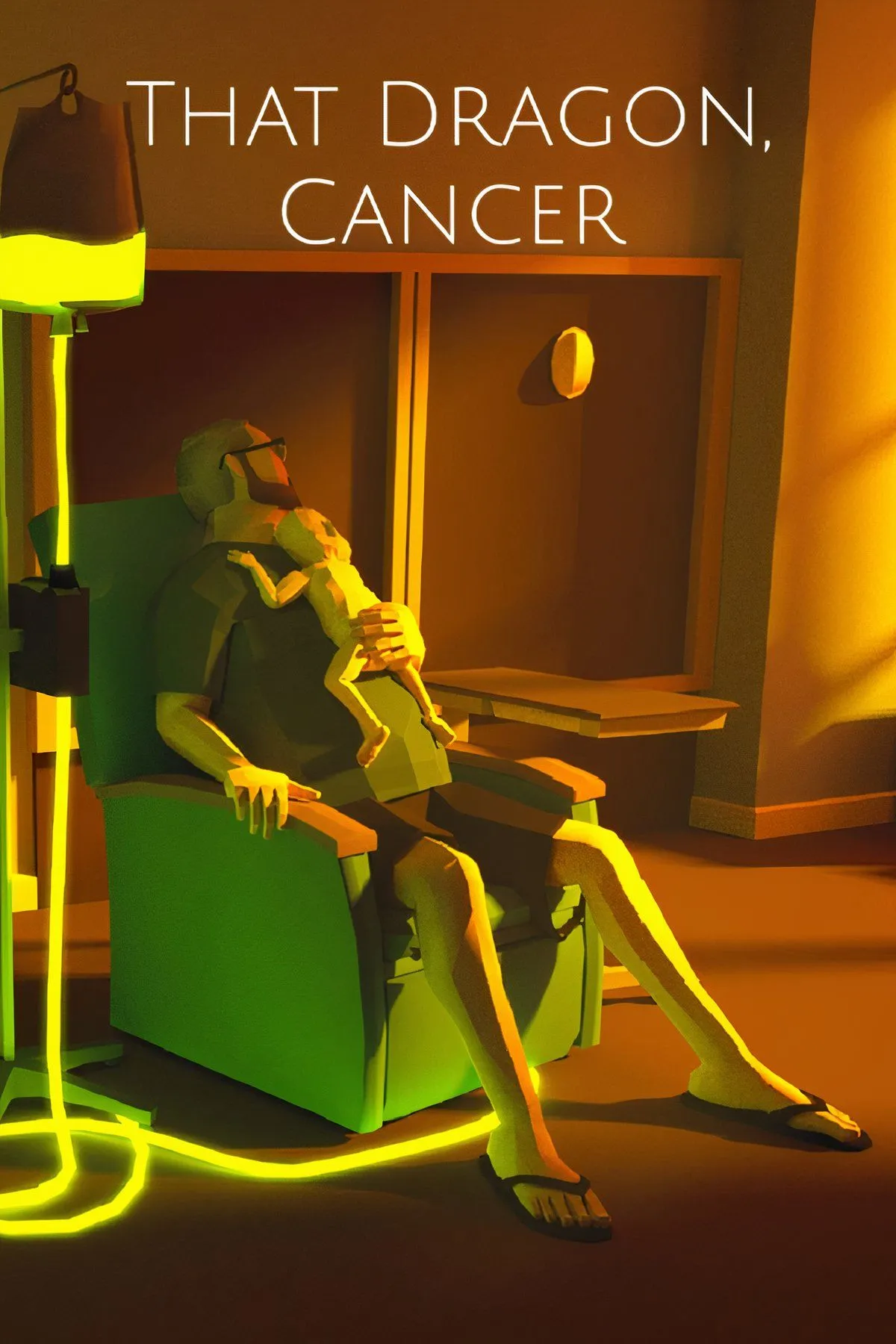 Cảnh trong game That Dragon, Cancer thể hiện đồ họa nghệ thuật và câu chuyện đầy cảm xúc