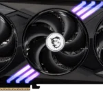 Card đồ họa MSI Gaming Trio OC RTX 5070 với thiết kế tản nhiệt ba quạt