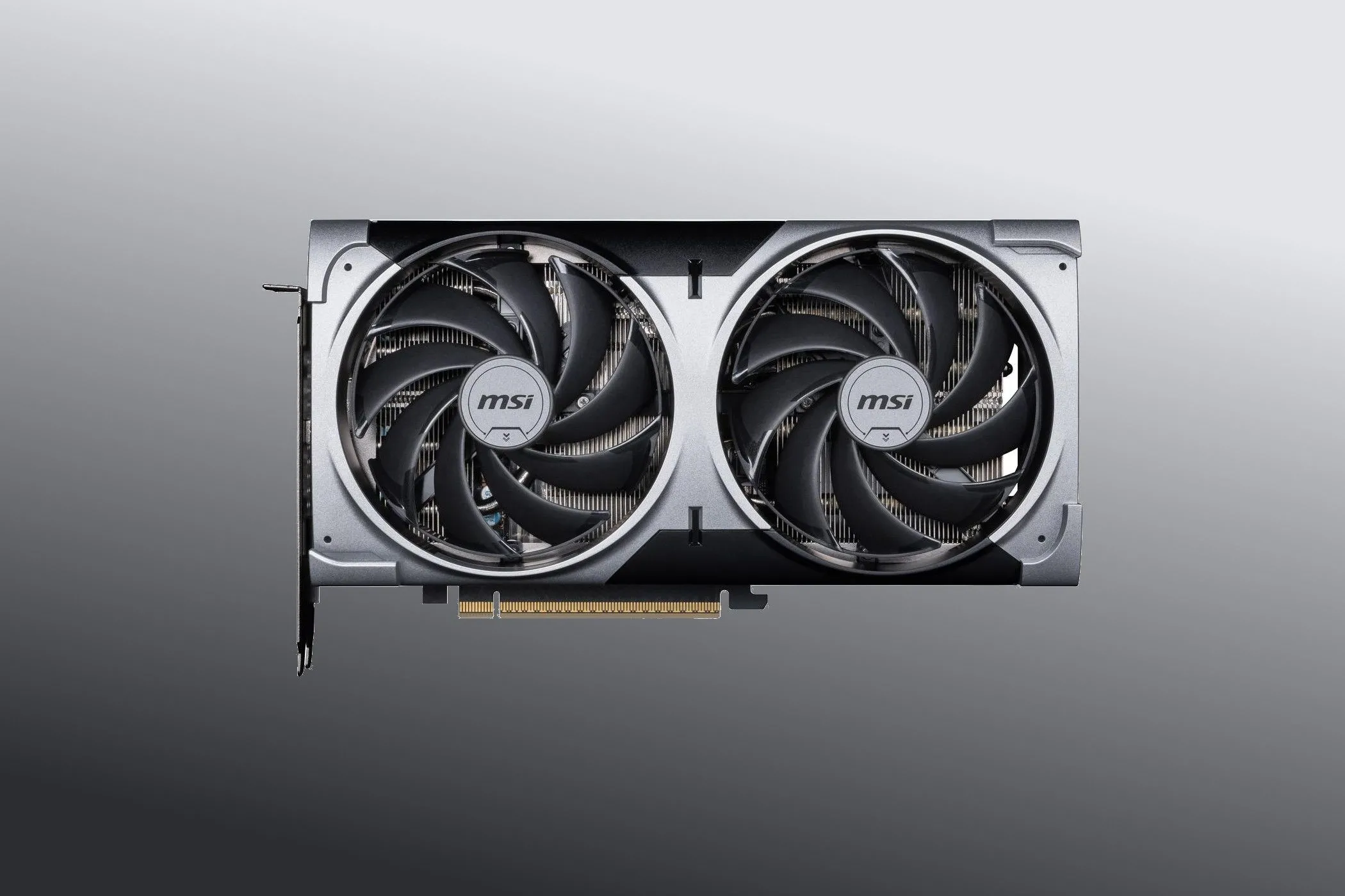 Card đồ họa MSI GeForce RTX 5070 Ventus 2X OC với thiết kế nhỏ gọn hai quạt