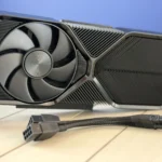 Card đồ họa NVIDIA GeForce RTX 4070 Super Founders Edition, minh họa dòng RTX 40 đang được cập nhật các tính năng mới.