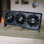 Card đồ họa Nvidia GeForce RTX, minh họa công nghệ DLSS Transformer giúp giảm mức sử dụng VRAM hiệu quả