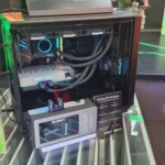 Card đồ họa Palit Lync+ RTX 4090 với tản nhiệt nước custom, minh họa cho phần cứng cao cấp và tùy chỉnh.