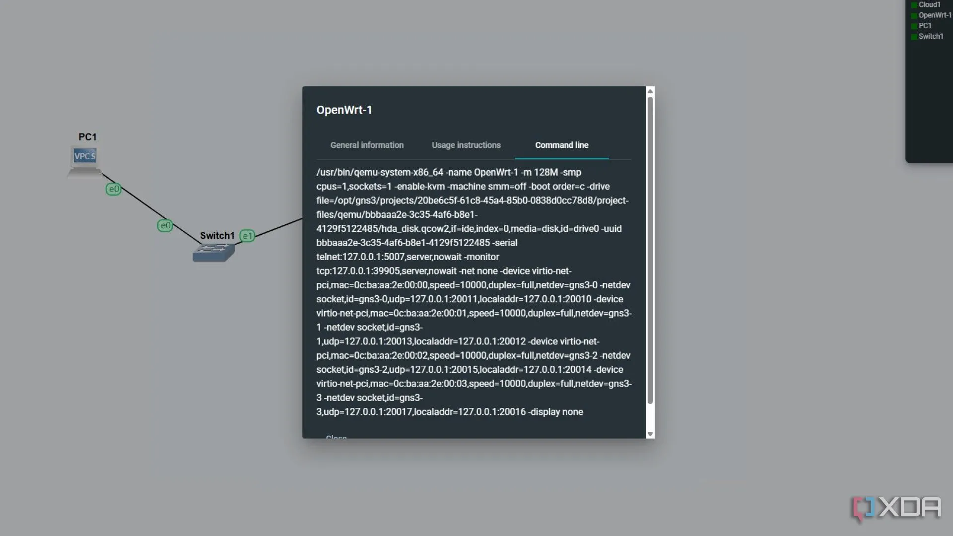 Cấu hình router OpenWrt ảo trong môi trường GNS3 sử dụng QEMU