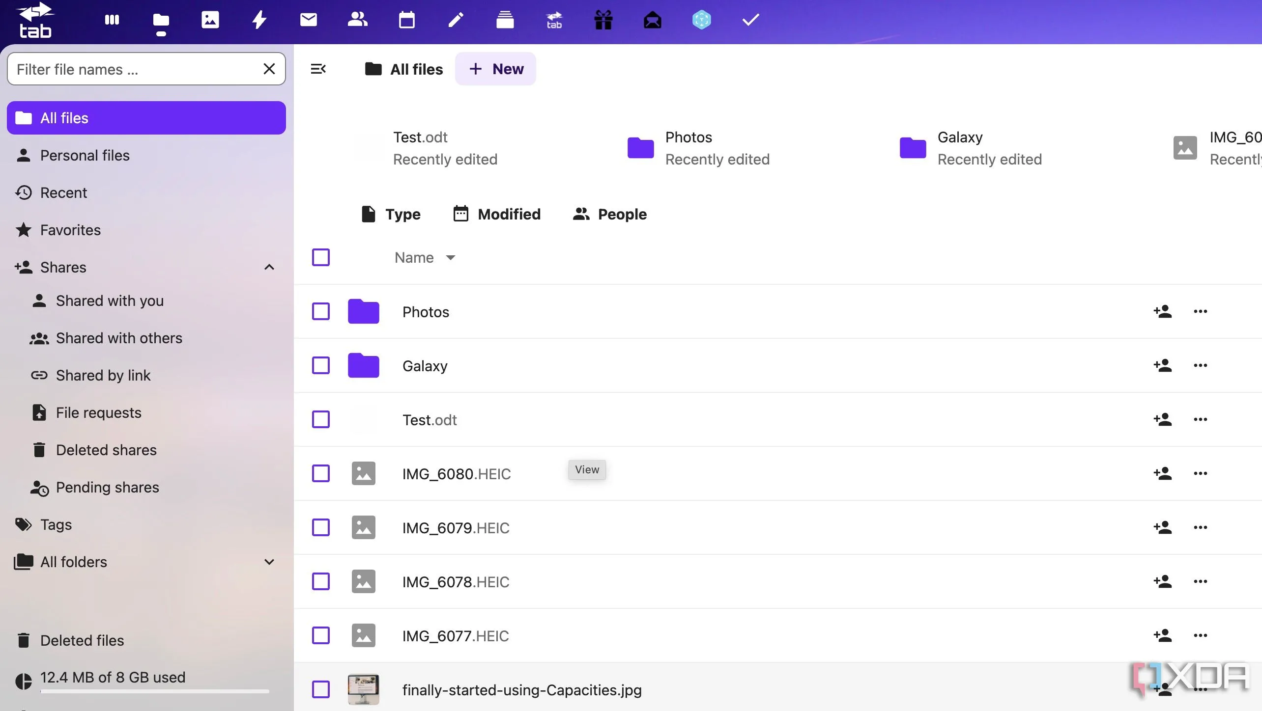Cấu trúc thư mục của Nextcloud, minh họa khả năng tự quản lý tệp trên nền tảng mã nguồn mở.