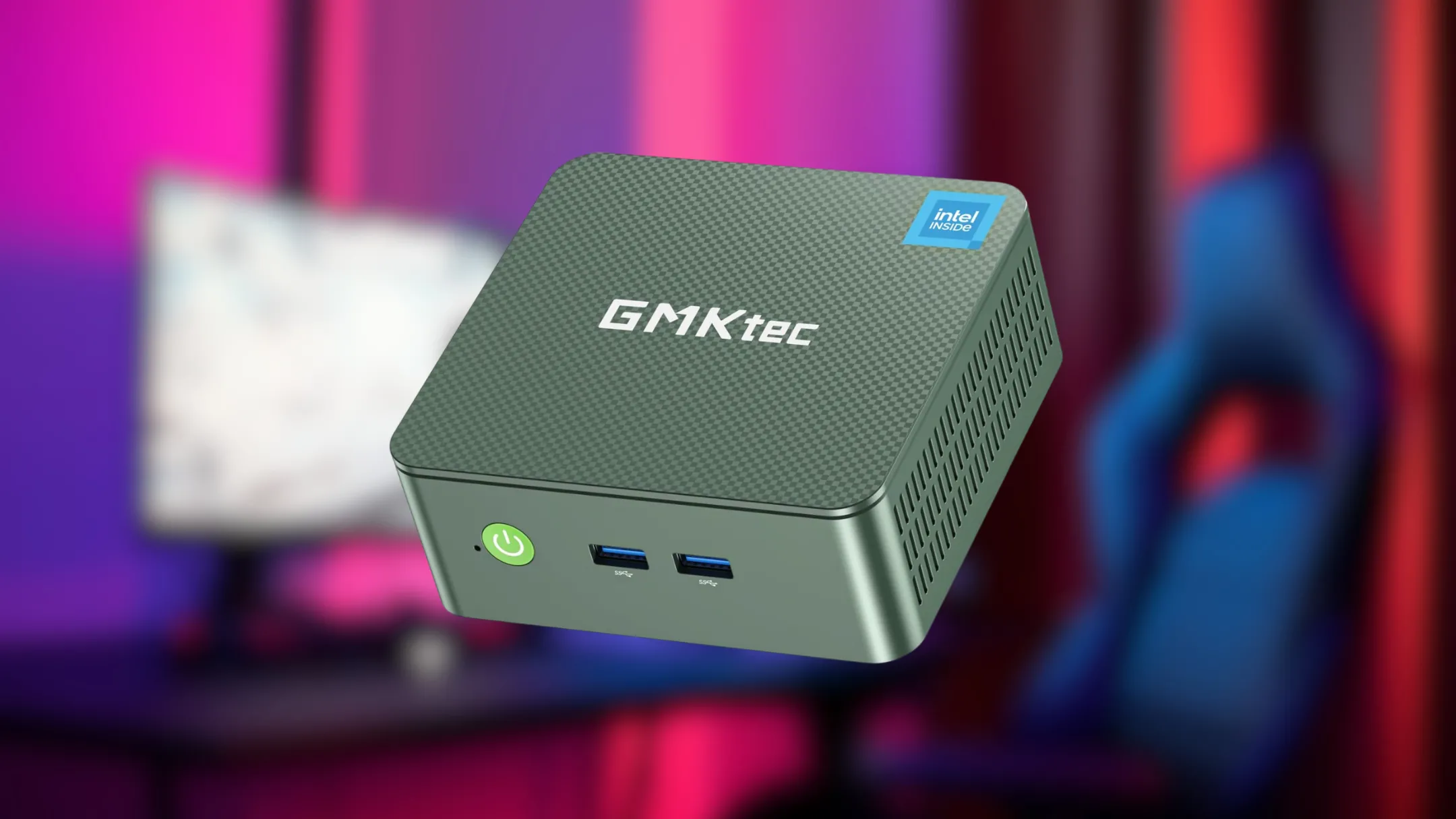 Chi tiết các cổng kết nối đa dạng trên GMKtec Mini PC, bao gồm USB-A, HDMI và Ethernet