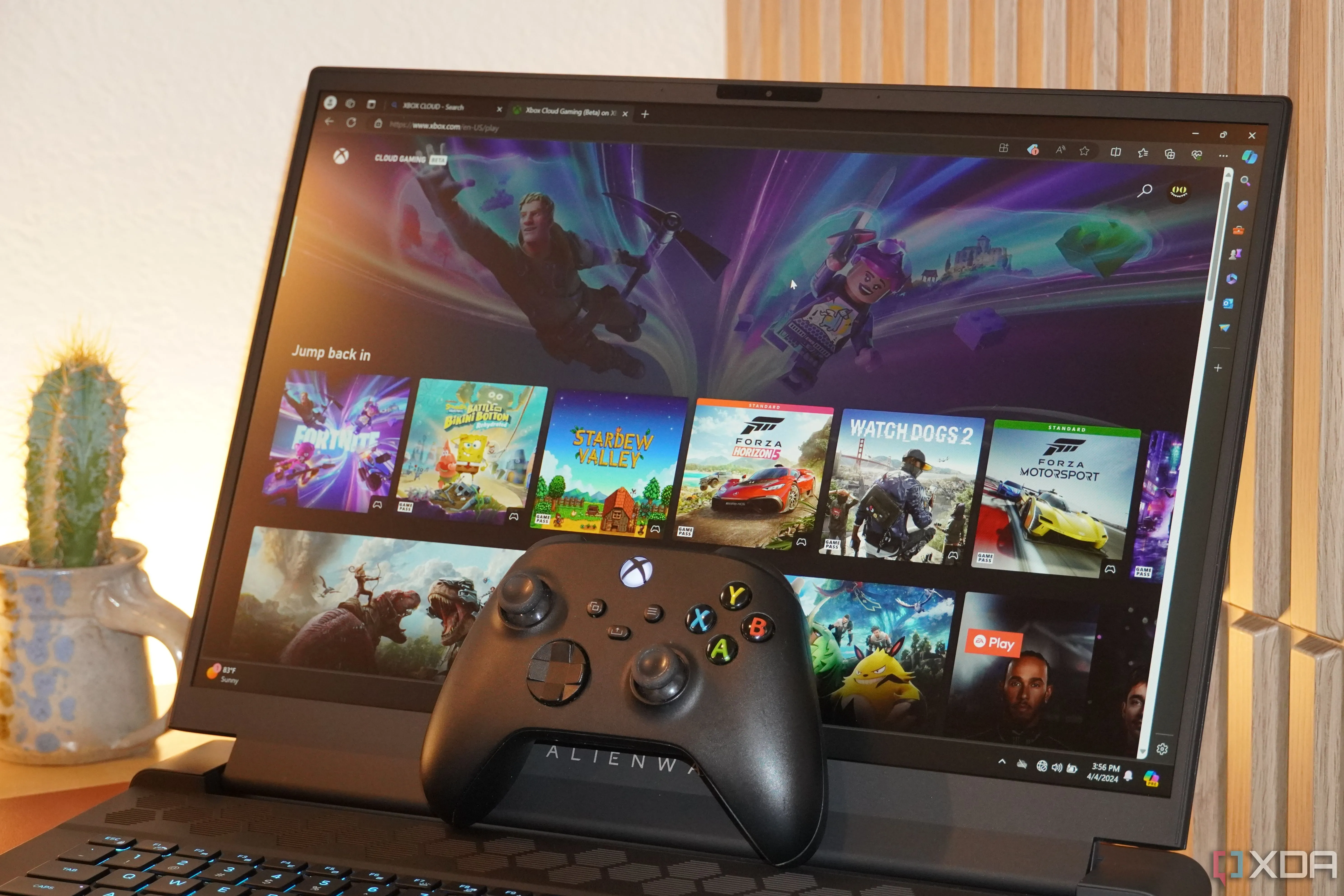 Chơi game trên laptop Alienware với Xbox Cloud Gaming