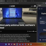 Copilot tóm tắt trang web trong Microsoft Edge, hiển thị giao diện AI bên thanh công cụ