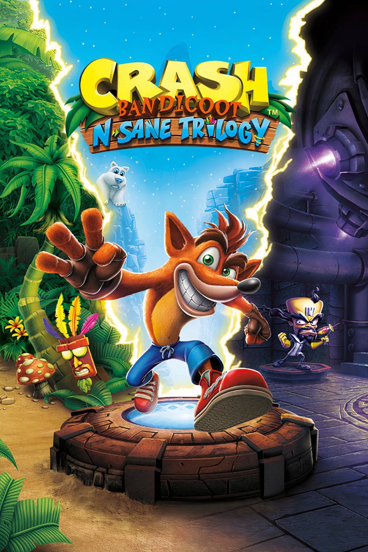 Crash Bandicoot nhảy qua các hộp gỗ, đồ họa HD sống động trong N. Sane Trilogy