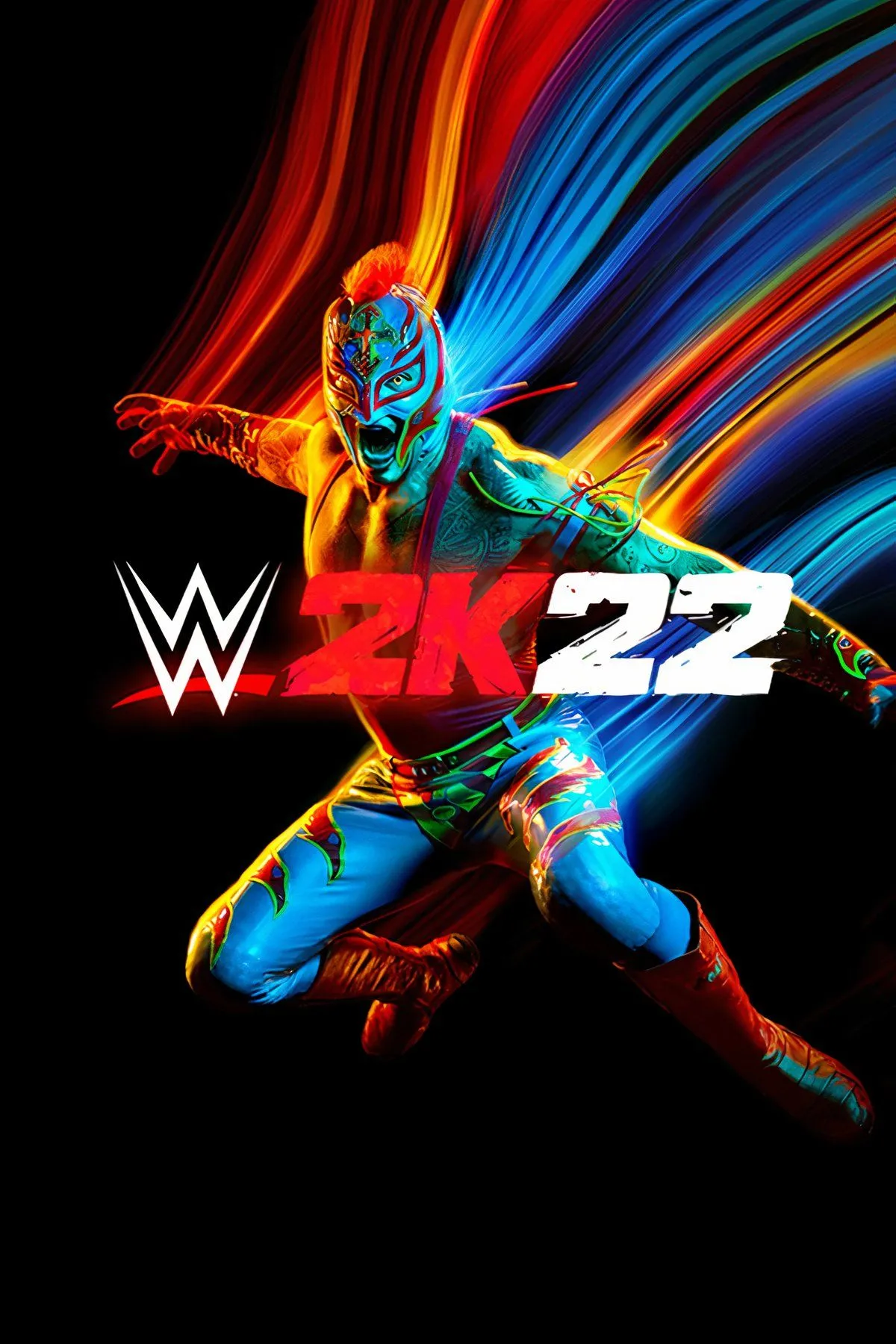 Đô vật huyền thoại Rey Mysterio đang biểu diễn trong WWE 2K22, phiên bản đánh dấu sự trở lại ấn tượng của series