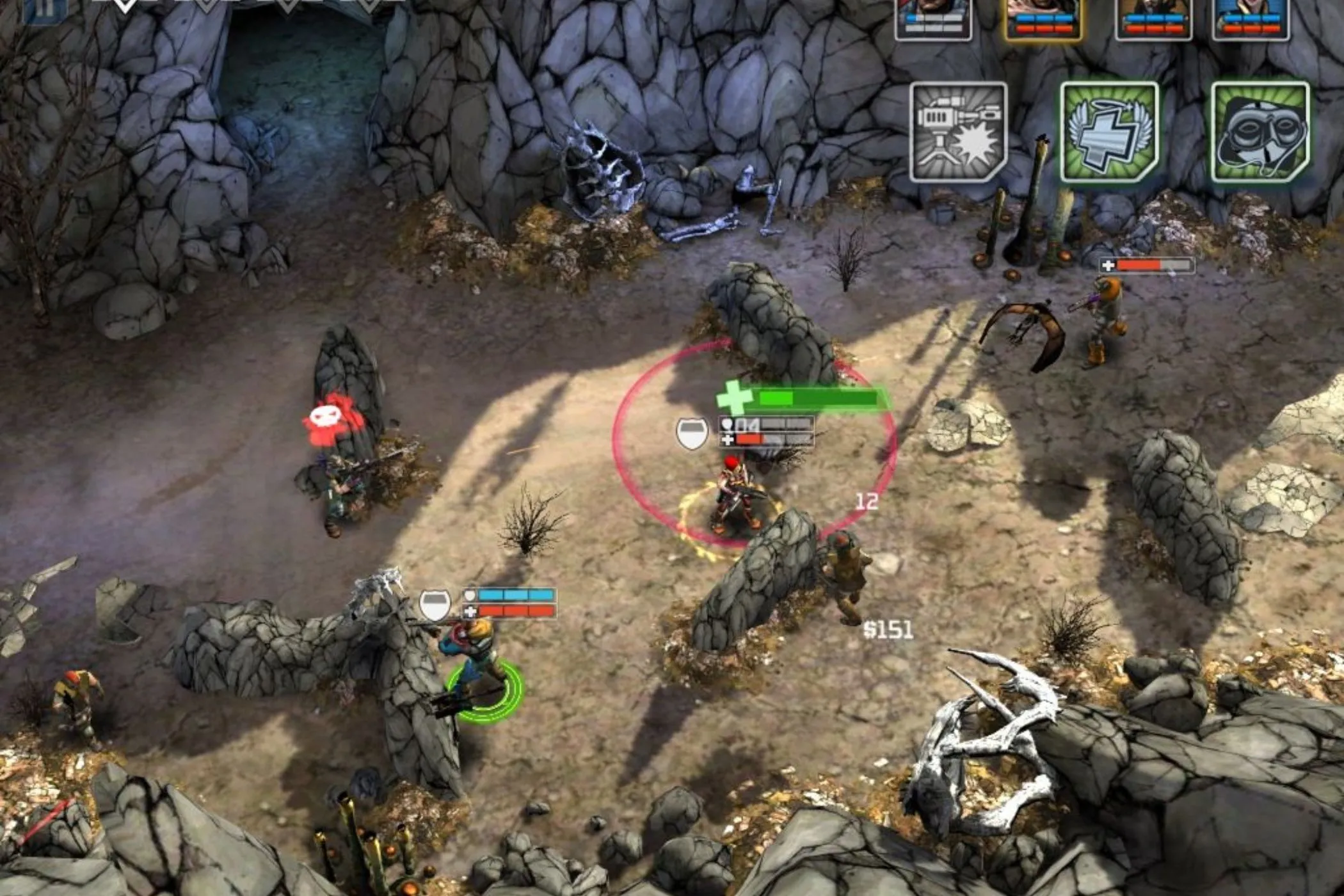 Đội hình Borderlands Legends chiến đấu trong hẻm núi hiểm trở