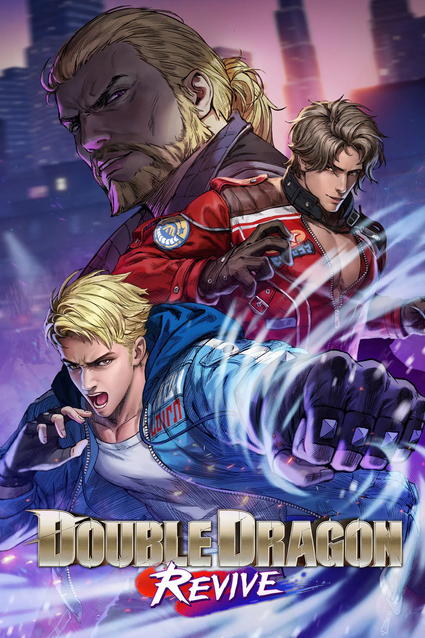 Double Dragon Revive - hình ảnh bìa game Double Dragon Revive, bản làm lại của dòng game đối kháng huyền thoại.