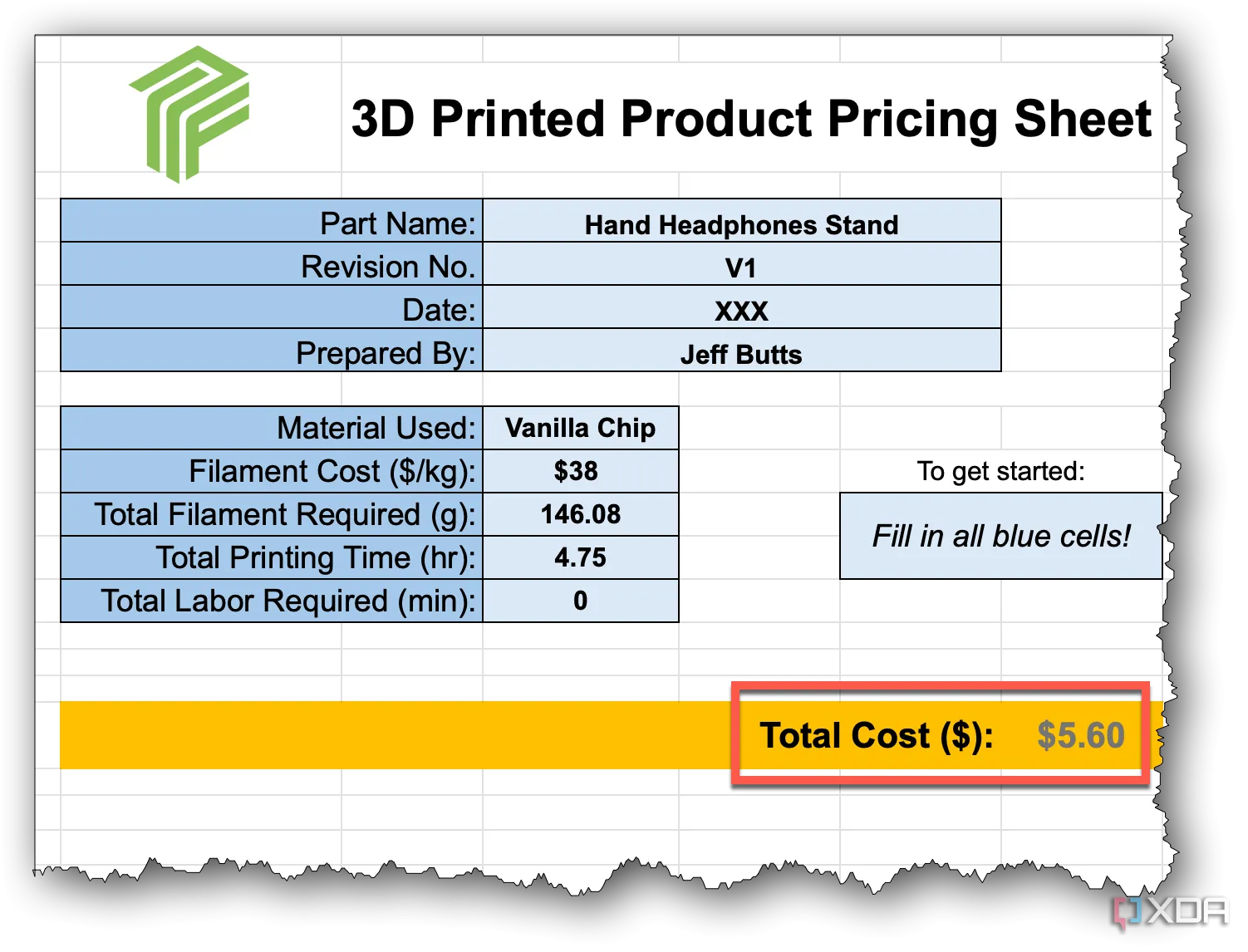 Giá đỡ tai nghe tự in 3D hoàn chỉnh trên bàn làm việc với chi phí chưa đến 6 đô la