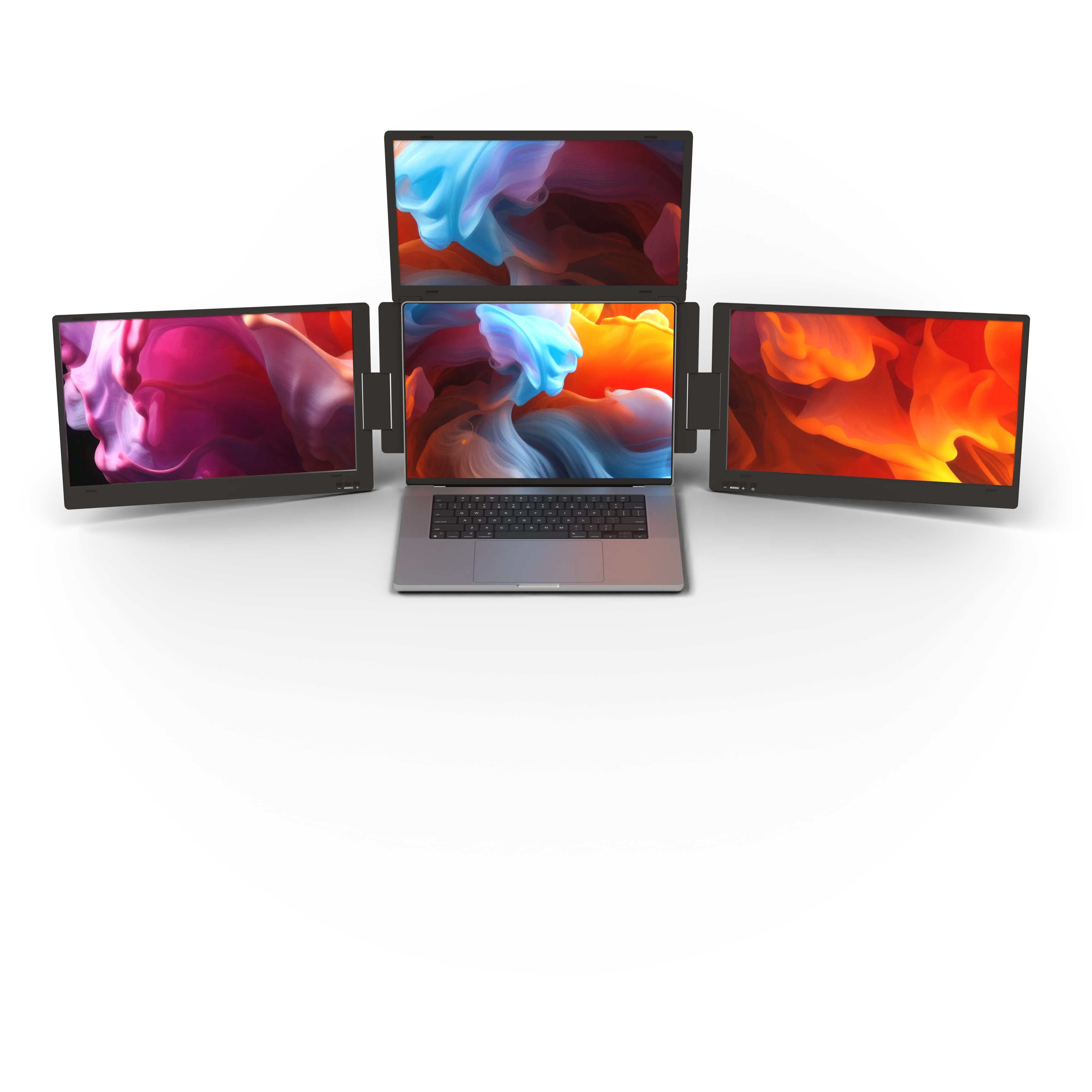 Giải pháp đa màn hình di động Aura Displays Triple Boost 14 Pro cho hiệu suất làm việc tối ưu