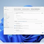 Giao diện cài đặt Tối ưu hóa phân phối Windows Update với giới hạn băng thông tải xuống 10%