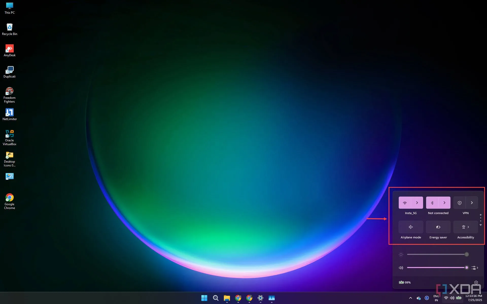 Giao diện cài đặt Wi-Fi, Bluetooth và các tính năng không dây khác trên Windows 11 để quản lý kết nối và tiết kiệm năng lượng