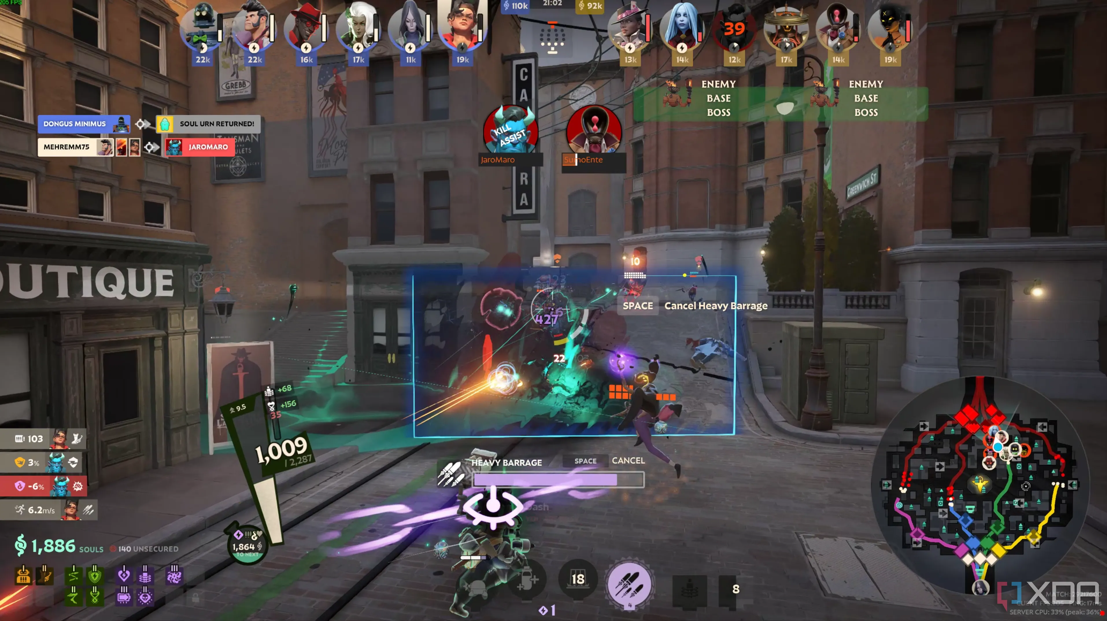 Giao diện chiến đấu trong Deadlock, tựa game mới của Valve, nơi dữ liệu rò rỉ Half-Life được tìm thấy.