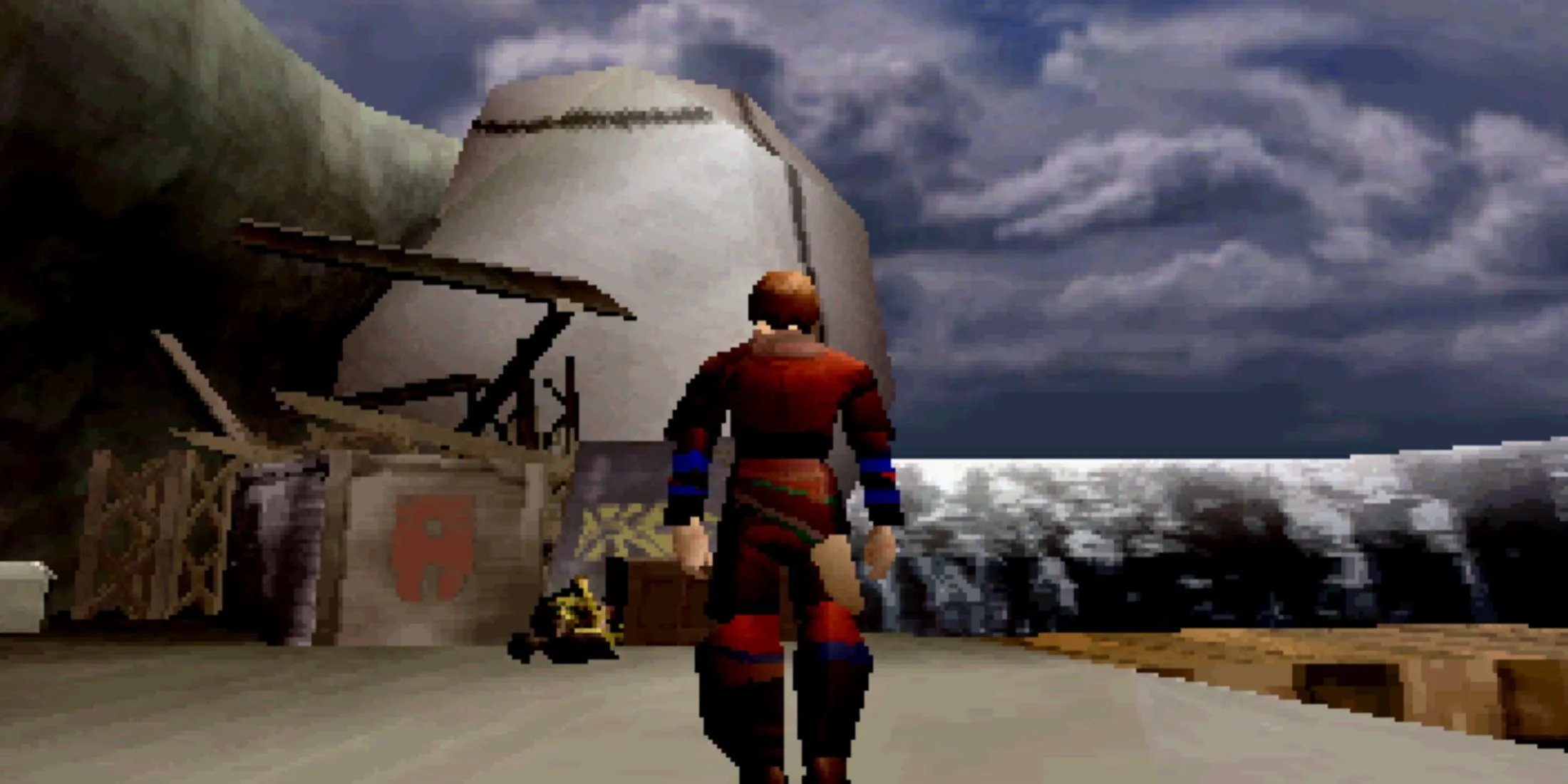 Giao diện chiến đấu với rồng trong Panzer Dragoon Saga