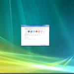 Giao diện Control Panel Windows Vista thể hiện hiệu ứng Aero Glass màu xanh dương